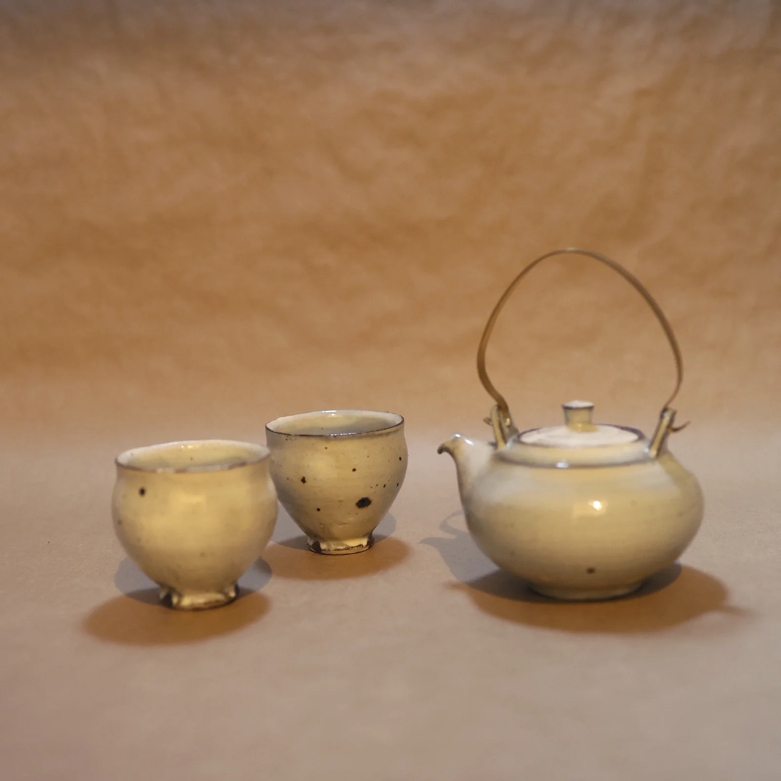 日本器作家Kasuya Nobuaki 侘寂之美手工茶具套装